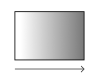 An icon highlights the high contrast ratio and clear image quality of the IPS Black 2.0. There is a rectangle with a darker color to the right, and a right-arrow icon positioned below it.