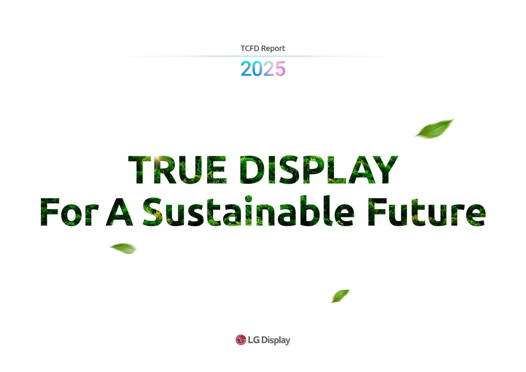 LG Display 2024 ESG Report / True Display for a sustainable future